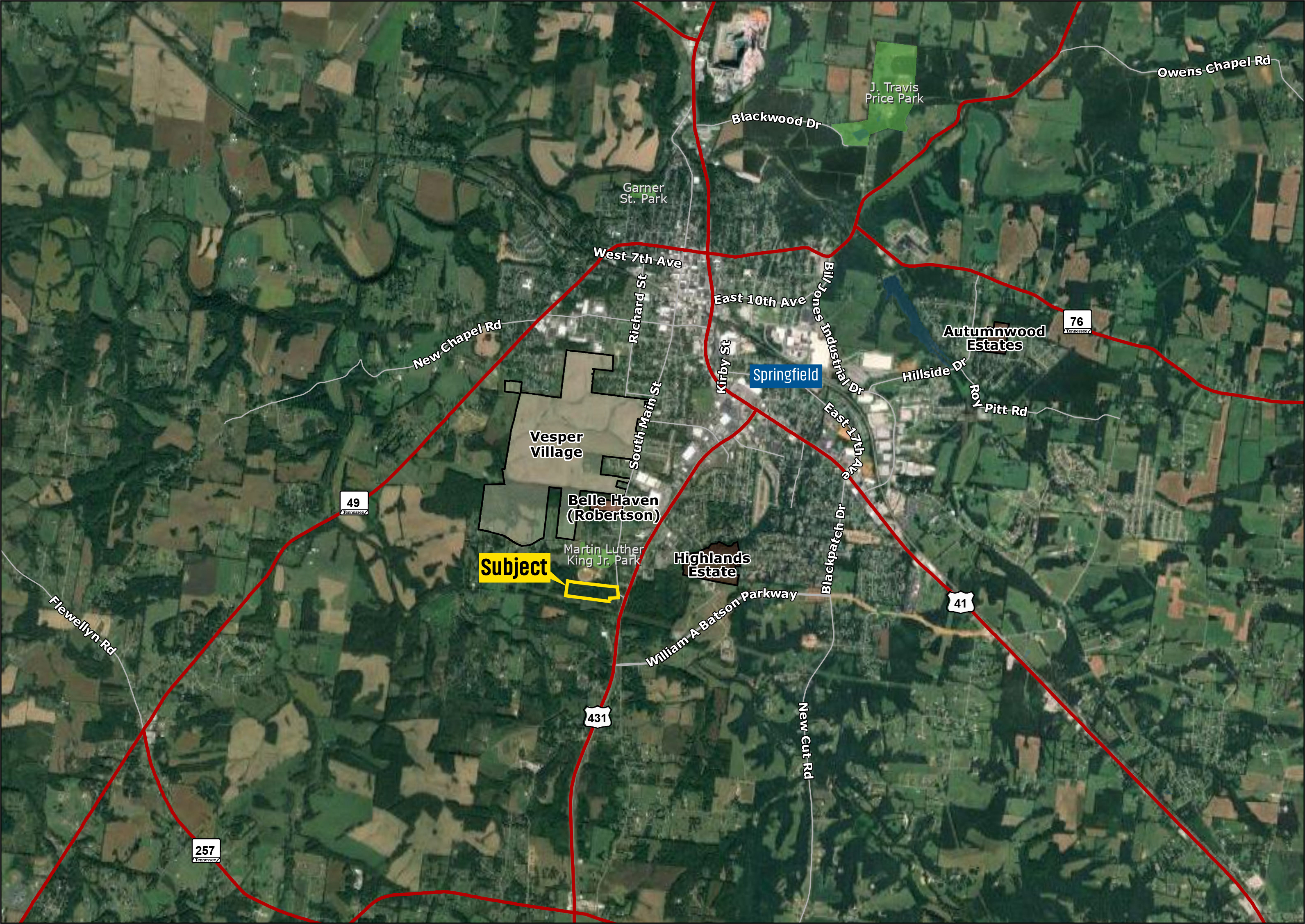 Tom Austin Highway & Main Street 23.4 Ac